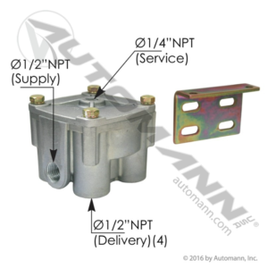 R12V TYPE RELAY VALVE 4PSI