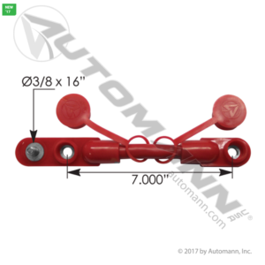 CABLE OVERMOLDED HARNESS 2/0 7IN RED