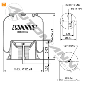 ECONORIDE AIR SPRING ROLLING LOBE