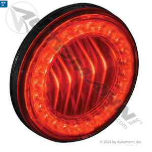 S/T/T LIGHT LED 4IN ROUND RED 30-DIODES (CLEAR LENSE)