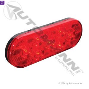 S/T/T LIGHT LED 6IN OVAL RED