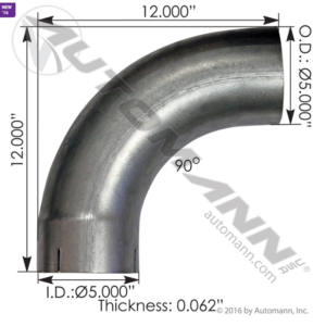 EXHAUST ELBOW 5IN 90 DEG ID-OD ALZ