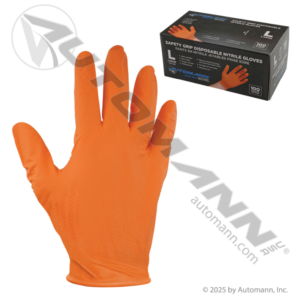NITRILE GLOVES 100CT ORANGE LARGE