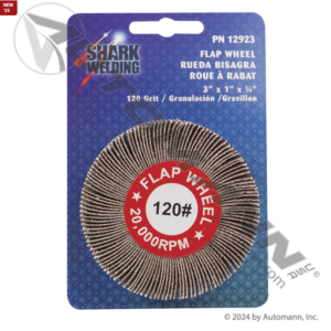 SHARK 3IN X 1IN GRIND FLAP WHEEL A/O 120 GRIT